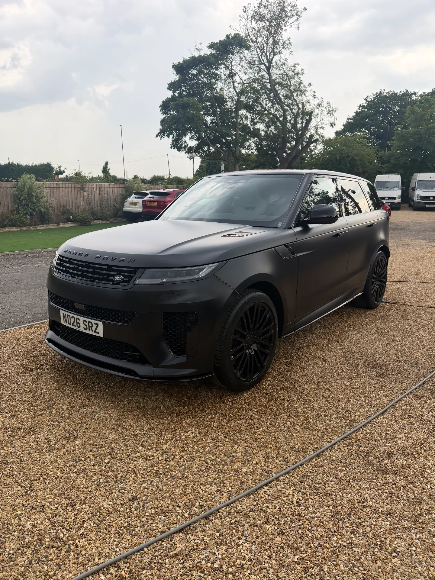 Matte black Range Rover Sport SV
